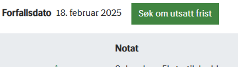 Knapp søke om utsatt frist