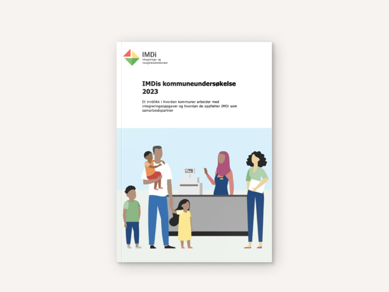 Forsiden av rapporten IMDis kommuneundersøkelse 2023